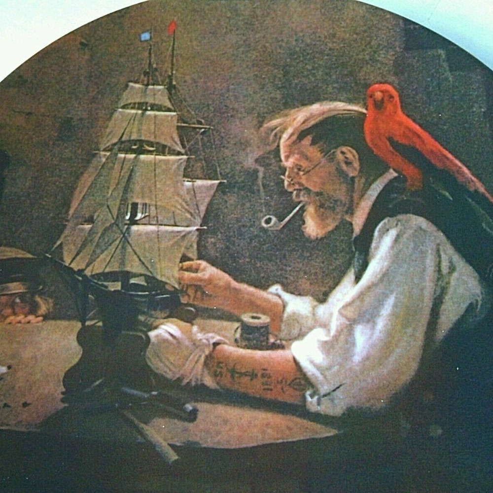 Norman Rockwell Collectible Decorative Plate Ship Builder Display Heritage Wall - Picture 4 of 16